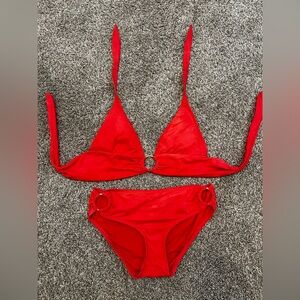 Carmen Marc Valvo Red Bikini Set